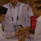 SIMBOLIS. Potret mantan Presiden ke-7 Republik Indonesia, Joko Widodo, bersama Presiden Indonesia, Prabowo Subianto, dalam momentum perayaan ulang tahun ke-17 Partai Gerindra. (Linkking/YouTube Gerinda)