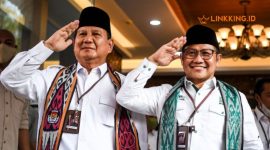 BERSATU. Potret Prabowo Subianto dan Muhaimin Iskandar (Cak Imin), terlihat semakin akrab dalam sebuah acara beberapa tahun lalu. (doc. Kompascom/Linkking.id)