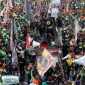 PADAT. Potret demo ojol beberapa tahun lalu hingga membuat macet jalan raya Ibu Kota Jakarta. (Shafira Cendra Arini/Detikcom/Linkking.id)