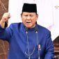 SAMBUTAN. Potret pidato Presiden Prabowo Subianto dalam sebuah kesempatan di instansi negara beberapa waktu lalu. (doc.sekretariatnegara/Linkking.id)
