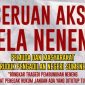 PAMFLET. Puluhan aktivis dan masyarakat akan menggelar aksi damai bertajuk Seruan Aksi Bela Neneng pada Selasa, 18 Februari 2025. (doc.Linkking.id)