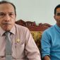 WAWANCARA. Potret kuasa hukum inisial AR, Syafrawi (kanan) dan Fathorrahman (kiri), saat memberikan keterangan resminya kepada awak media, soal kasus KDRT yang menimpa kliennya di PN Sumenep. (doc.redaksi Linkking.id)