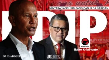 KOLASE. Potret Said Abdullah dan Hasto Kristiyanto, para elite PDIP yang kini sama-sama tengah menjaga marwah partai. (doc.Redaksi Linkking.id)