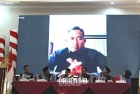 KEGIATAN. Potret penyerahan SK pengesahan dan usulan pengesahan Bupati dan Wakil Bupati Sumenep terpilih, di Hotel El-Malik, oleh KPU ke DPRD., Jumat, 7 Februari 2025. (doc.Redaksi Linkking.id)
