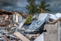 BENCANA. Potret rumah dan banguan rusak akibat gempa dengan kekuatan yang begitu tinggi. (doc.GettyImages/CHUYN/Linkking.id)
