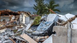 BENCANA. Potret rumah dan banguan rusak akibat gempa dengan kekuatan yang begitu tinggi. (doc.GettyImages/CHUYN/Linkking.id)