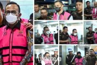 TERSANGKA. Potret Para tersangka kasus korupsi Pertamina digiring Kejaksaan Agung untuk menjalani proses hukum. (doc.Linkking.id)