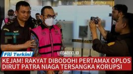 DITANGKAP. Potret tersangka dari Pertamina Patra Niaga, Riva Siahaan, saat mengenakan rompi tahanan tampak dikawal oleh petugas Kejaksaan. (doc.Redaksi Linkking.id)