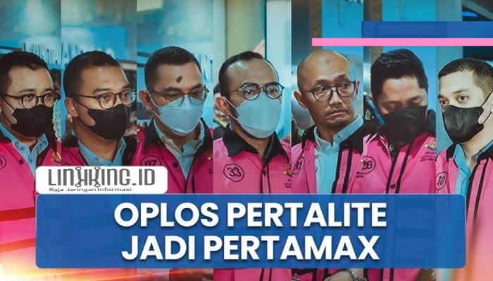 DITANGKAP. Potret 7 tersangka koruptor di tubuh Pertamina saat mengenakan baju tahanan kejaksaan. (doc.Redaksi Pertamina)