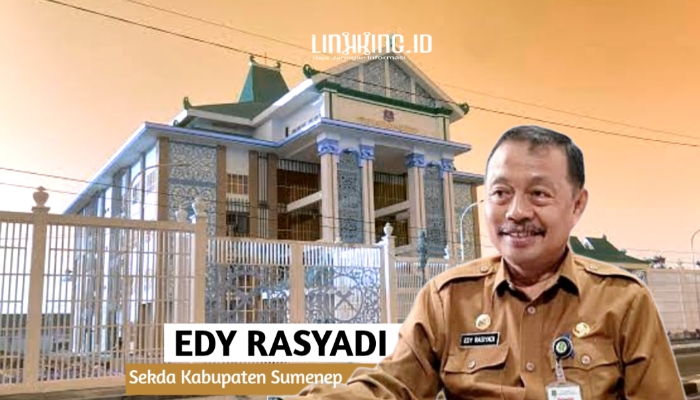 KOLASE. Potret Sekda Sumenep, Edy Rasyadi, tanggapi soal efisiensi anggaran, anggota DPRD meradang. (Dok. Redaksi Linkking.id)