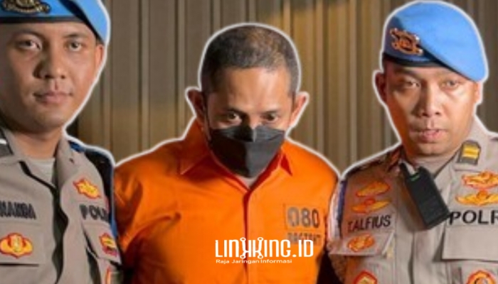 HUKRIM. Eks Kapolres Ngada ditangkap, seragam berganti, wibawa runtuh. (Dok. CNN/Linkking.id)