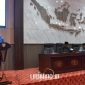 SAMBUTAN. Potret Bupati Achmad Fauzi Wongsojudo, saat menyampaikan sambutan dalam Rapat Paripurna DPRD Sumenep terkait pembahasan dua Raperda, Senin (17/3/2025). (Dok. Redaksi Linkking.id)