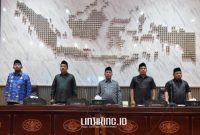ACARA. Potret rapat paripurna pembahasan Raperda tentang Pendidikan Wawasan Kebangsaan di Gedung DPRD Sumenep. (Dok. Redaksi Linkking.id)