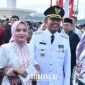 TERPILIH: DR. Achmad Fauzi Wongsojudo dan Imam Hasyim sebagai Bupati dan Wakil Bupati Kabupaten Sumenep periode 2025-2030 di Pelataran Monas, Jakarta. (Dok. Redaksi Linkking.id)