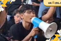 KRITIK: Potret Ketua BEM Sumenep, Moh. Syauqi. Dia  berkomentar dengan kritik terhadap PLN atas kasus kWh meter yang menimpa Jailani. (Dok. Redaksi)