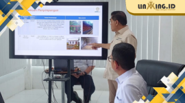 SELIDIK: Laporan dugaan korupsi BSPS oleh Inspektur Jendral PKP bersama Kejari Sumenep pada Senin (28/4). (Dok. Redaksi)