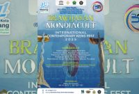 PAMFLET. Flyer permohonan partisipasi pameran dan peminjaman artefak serta keris dari PT Brawijaya Multi Usaha untuk acara International Contemporary Keris Fest 2025 yang akan digelar di Universitas Brawijaya, Malang, pada 18–20 April 2025. (Dok. Redaksi Linkking)