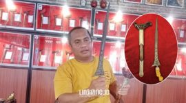 PAMOR. Potret salah satu keris Sumenep, yang bernama Pamor Ron Genduru Dadung Muntir, siap dipamerkan dalam International Contemporary Keris Fest 2025. (Dok. Redaksi Linkking)
