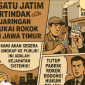 ILUSTRASI: Ilustrasi gambar GARDASATU (Garuda Sakti Bersatu) Jawa Timur yang siap kawal kasus madia cukai rokok ilegal (redaksi)