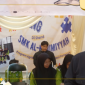 BAZAAR: Fendi Susanto, Kepala Sekolah SMK Al-Karimiyyah  saat ditemui awak media di stand bazaar Pekan Kreatifitas Siswa (22/5)