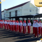 LATIHAN: Peserta Paskibraka Kabupaten Sumenep saat latihan di halaman Stadion A Yani Sumenep. (Istimewa)
