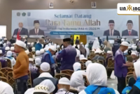 PULANG: Suasana Jemaah haji di Asrama haji Sukolilo, Surabaya