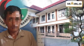 KOLASE: Tersangka 
Kolase: Potret Tersangka atas nama Riyanto kasus Narkotika  (Redaksi)