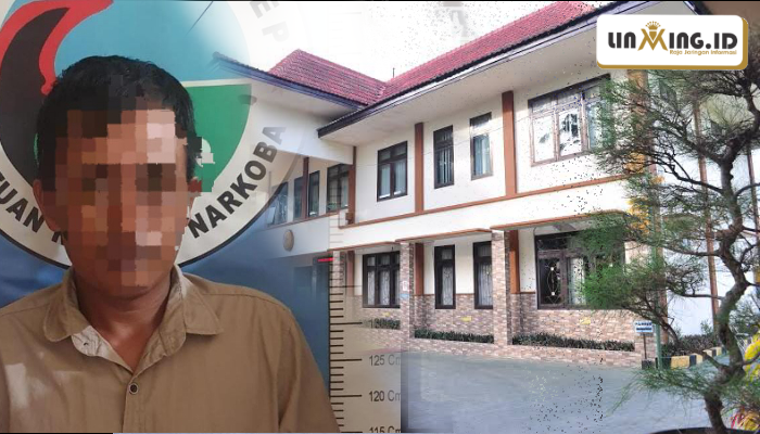 KOLASE: Tersangka 
Kolase: Potret Tersangka atas nama Riyanto kasus Narkotika  (Redaksi)