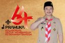 SEMANGAT: Poster Peringatan Hari Pramuka Ke- 64 oleh Bappeda Kabupaten Sumenep.