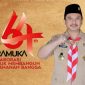 SEMANGAT: Poster Peringatan Hari Pramuka Ke- 64 oleh Bappeda Kabupaten Sumenep.